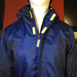 Champion Waterproof Juniors Jacket,Navy&Black12-14